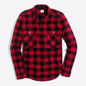 Buffalo check shirt-jacket